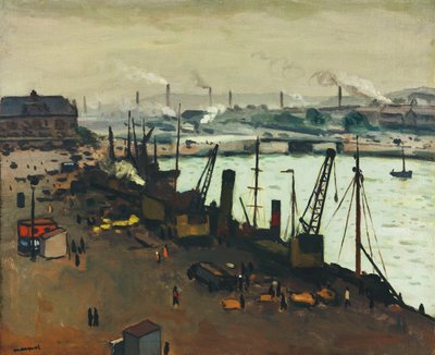 Il Porto di Boulogne-sur-Mer da Albert Marquet