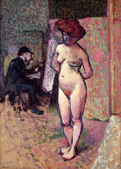 Matisse che dipinge nello studio di Manguin da Albert Marquet