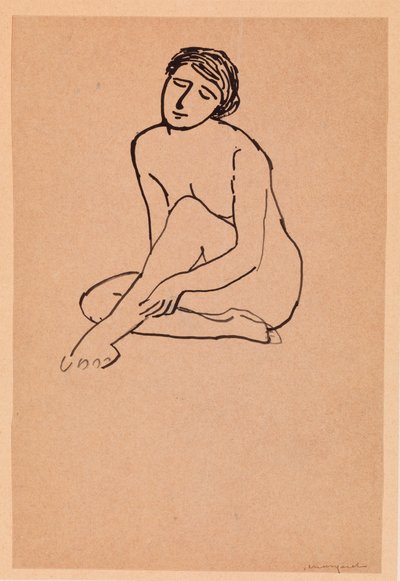 Donna nuda seduta da Albert Marquet