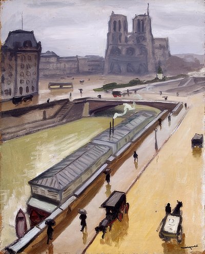 Giorno di pioggia. Notre Dame de Paris da Albert Marquet