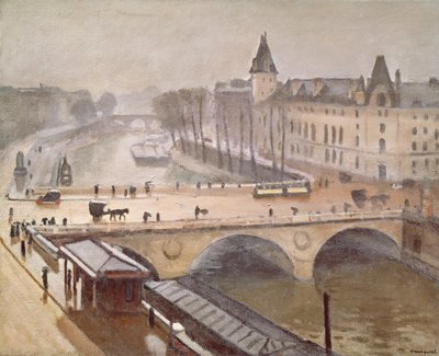 Il Palais de Justice e il Pont au Change, Parigi da Albert Marquet
