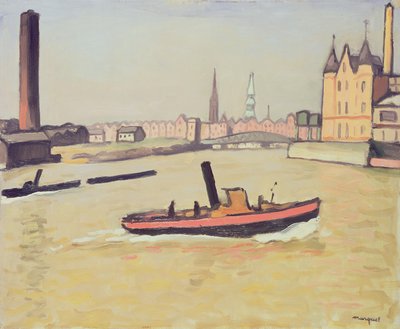 Il porto di Amburgo da Albert Marquet