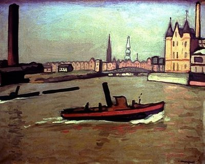 Il porto di Amburgo da Albert Marquet