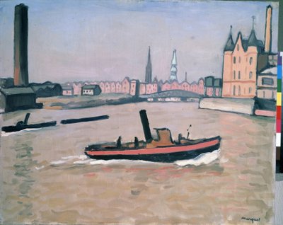 Il porto di Amburgo da Albert Marquet