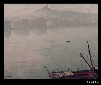 Il porto di Marsiglia da Albert Marquet