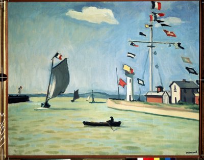 Il porto di Honfleur in Normandia da Albert Marquet