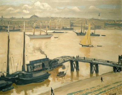 Il porto di Bordeaux da Albert Marquet