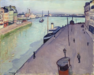 Veduta del porto di Le Havre (Il molo di Notre-Dame) da Albert Marquet