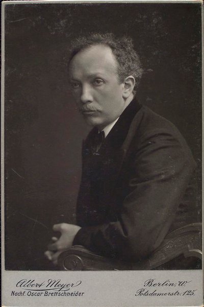 Richard Strauss, compositore tedesco, fine XIX o inizio XX secolo da Albert Meyer