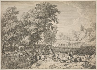 Paesaggio con bagnanti da Albert Meyering