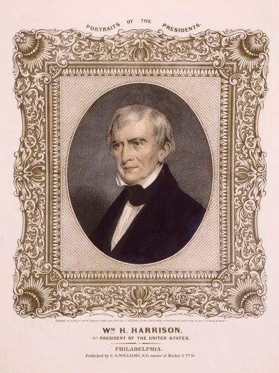 Presidente degli Stati Uniti William Henry Harrison, 1846 da Albert Newsam
