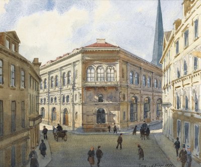 Vista della Borsa di Riga da Albert Nikolaevich Benois