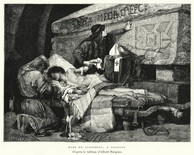 Mort De Clodebert, A Soissons da Albert Pierre René (after) Maignan