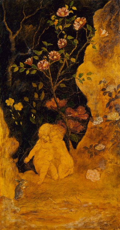 Pannello per uno schermo: Bambini spaventati da un coniglio da Albert Pinkham Ryder