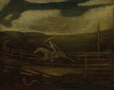 La pista da corsa Morte su un cavallo pallido, c. 1896-1908 da Albert Pinkham Ryder