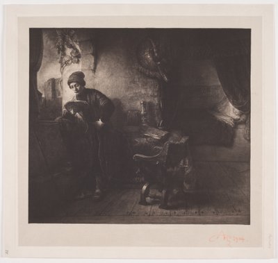 Giovane che legge da Albert Repholtz