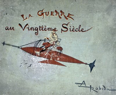 Un dirigibile - in "La guerra nel ventesimo secolo" di Robida da Albert Robida
