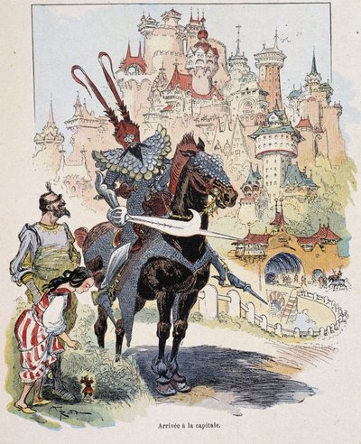 Arrivo nella capitale - in "I viaggi di Gulliver" di Swift, ill. da Robida da Albert Robida