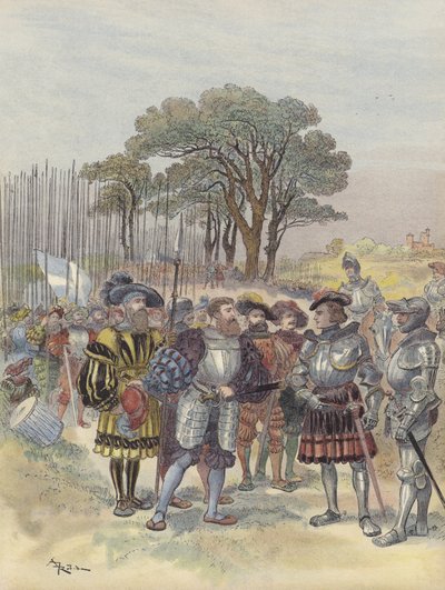Al campo di Bicocca, gli svizzeri esigono paga, congedo o battaglia da Albert Robida