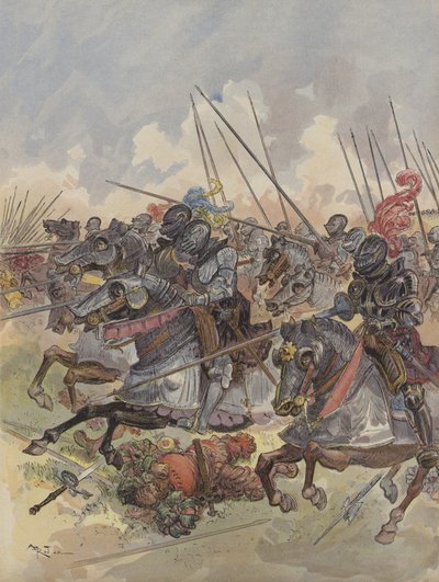 Battaglia di Pavia, la cavalleria maschera l