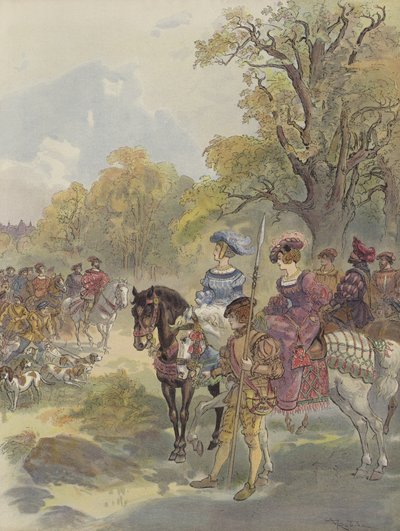 Caccia reale da Albert Robida