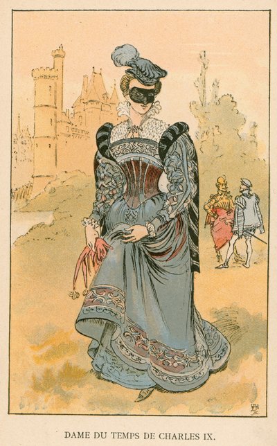 Dama del Tempo di Carlo IX da Albert Robida