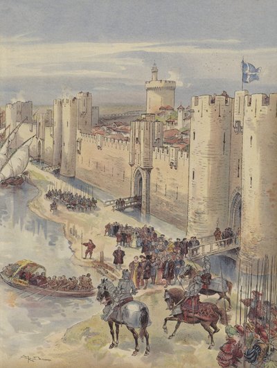 Incontro di Aigues-Mortes da Albert Robida