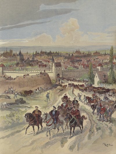 Francesco I fa lavorare alle mura di Parigi da Albert Robida