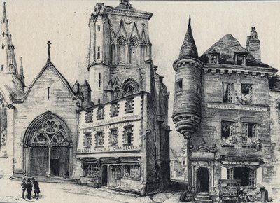 Grand rue de Guingamp nel dipartimento delle Côtes-d