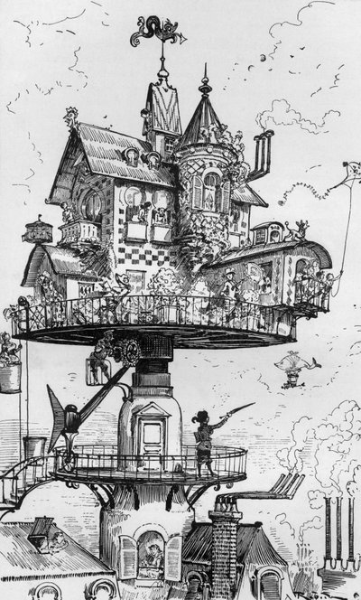 Habitat del futuro da Albert Robida
