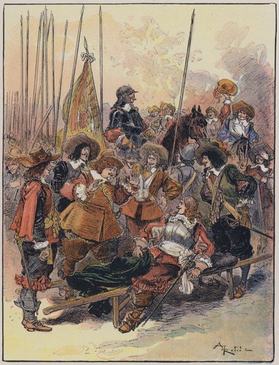 Illustrazione per Le Capitaine Bellormeau di e illustrato da A Robida da Albert Robida