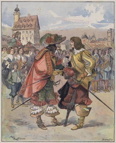 Illustrazione per Le Capitaine Bellormeau di e illustrato da A Robida da Albert Robida