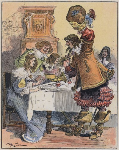Illustrazione per Le Capitaine Bellormeau di e illustrato da A Robida da Albert Robida