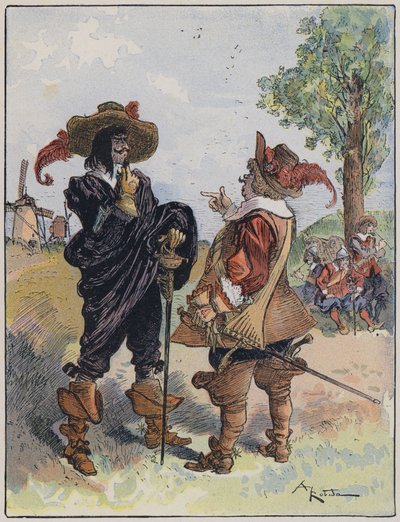 Illustrazione per Le Capitaine Bellormeau di e illustrato da A Robida da Albert Robida