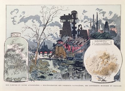 Inquinamento industriale, illustrazione da 