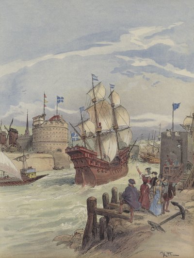 La flotta del re al Havre, La bella Francese da Albert Robida