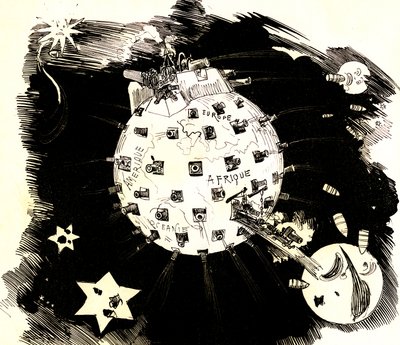 Pianeta Terra in guerra da Albert Robida