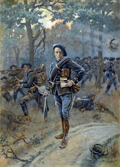 Ritratto di Henry Robida, 1910 circa (acquerello) da Albert Robida