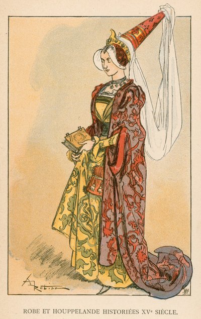 Robe et Houppelande Historiees XV secolo da Albert Robida