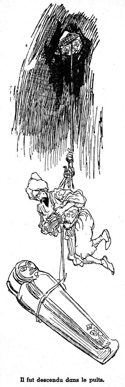 Sindbad il marinaio - racconto delle mille e una notte - illustrazione di un libro del 1948 (edizione Fortin, collezione Meravigliosa Immaginazione dell