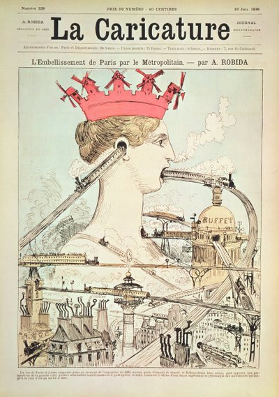 Il miglioramento di Parigi con la metropolitana, da 