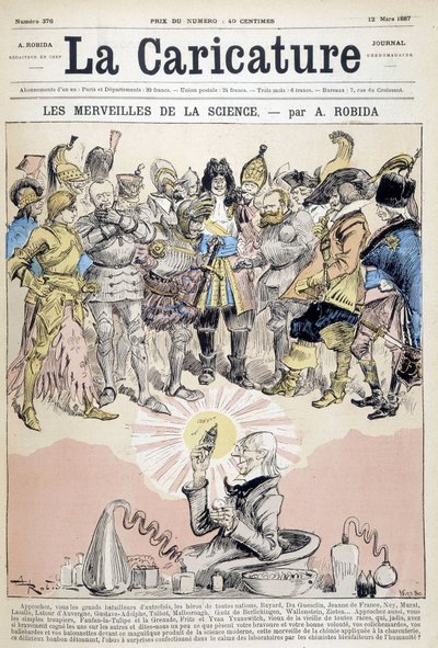 Le meraviglie della scienza di Robida (chimico e eroi della storia) da Albert Robida
