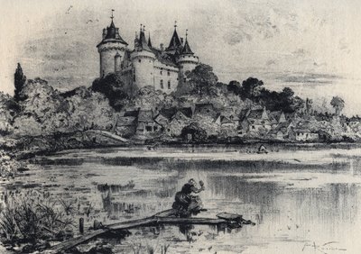 Il castello di Combourg in Ille-et-Vilaine - Vecchia Francia - Bretagna - testo, disegni e litografie, di Albert Robida (1848-1926) non datato fine XIX secolo da Albert Robida