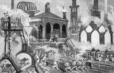 La grande fabbrica alimentare da Albert Robida