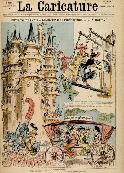 La strada per il castello di Pierrefonds nell