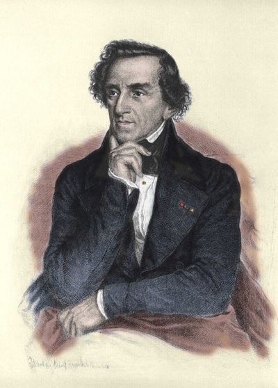 Ritratto di Giacomo Meyerbeer (1791-1864), compositore tedesco. Disegno di Albert Rosenthal da Albert Rosenthal
