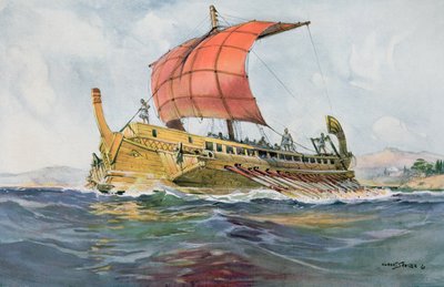 Nave faro del periodo greco classico da Albert Sébille