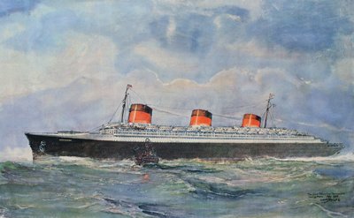 Viaggio inaugurale della SS Normandie da Le Havre, 29 maggio da Albert Sébille