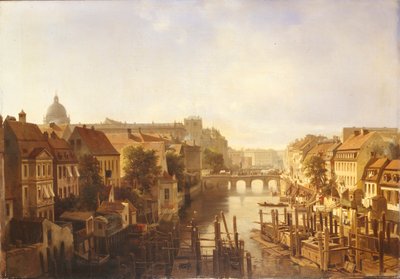 Vista del Ponte Lungo dal Mühlendamm, 1850 da Albert Schwendy