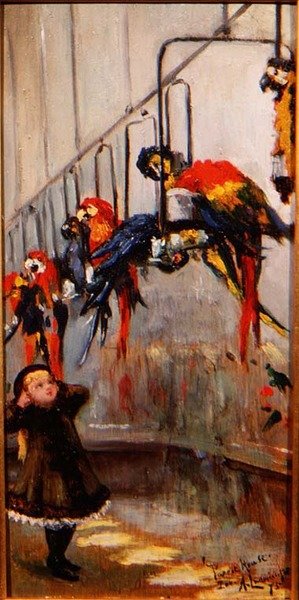 La casa dei pappagalli, Zoo di Londra da Albert Snr. Ludovici